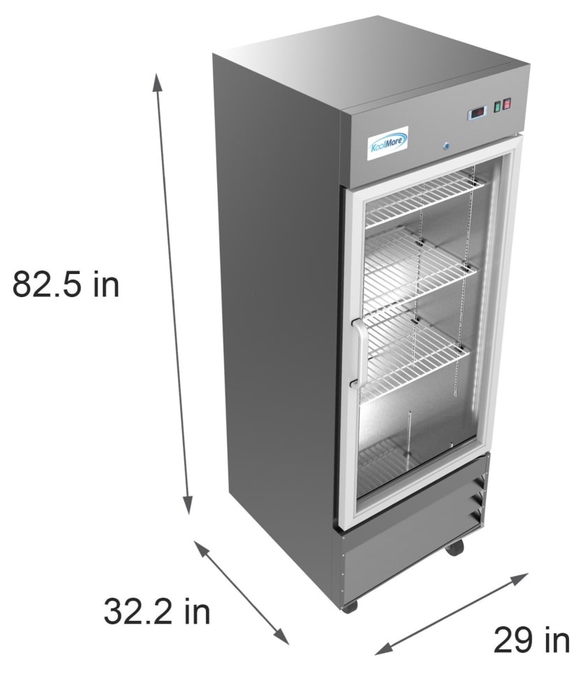 Koolmore RIR1DGD 29 Inch Commercial Freestanding All-Refrigerator