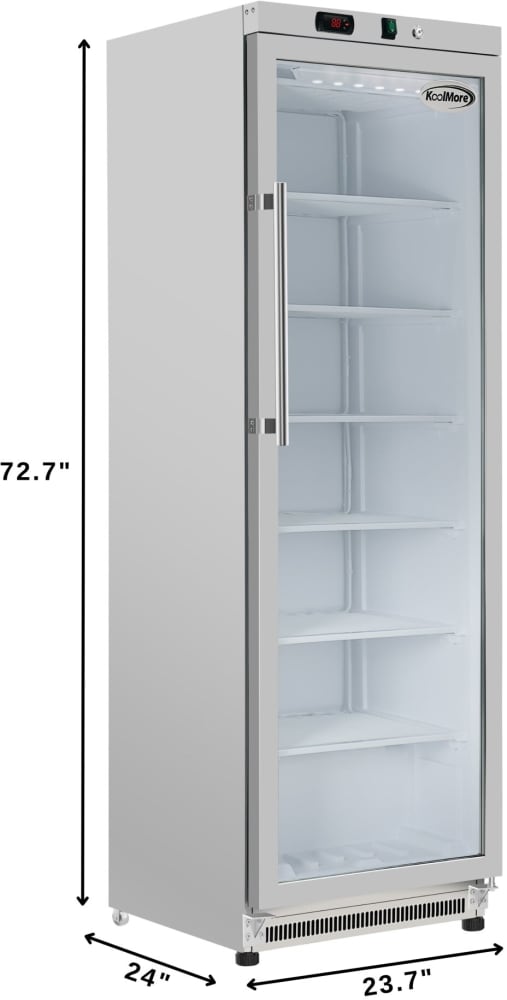 Koolmore KMFMD12SGD 24 Inch Commercial Freestanding Merchandising