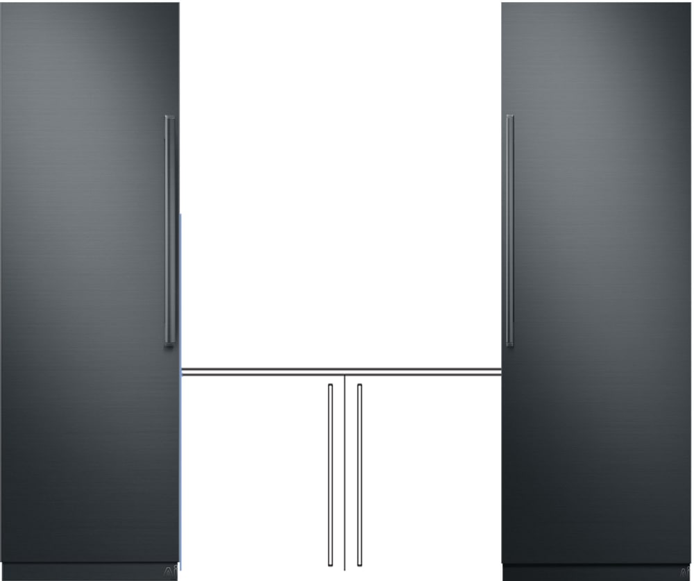 Dacor DAREFR224 Separate Install Column Refrigerator & Freezer Set with ...