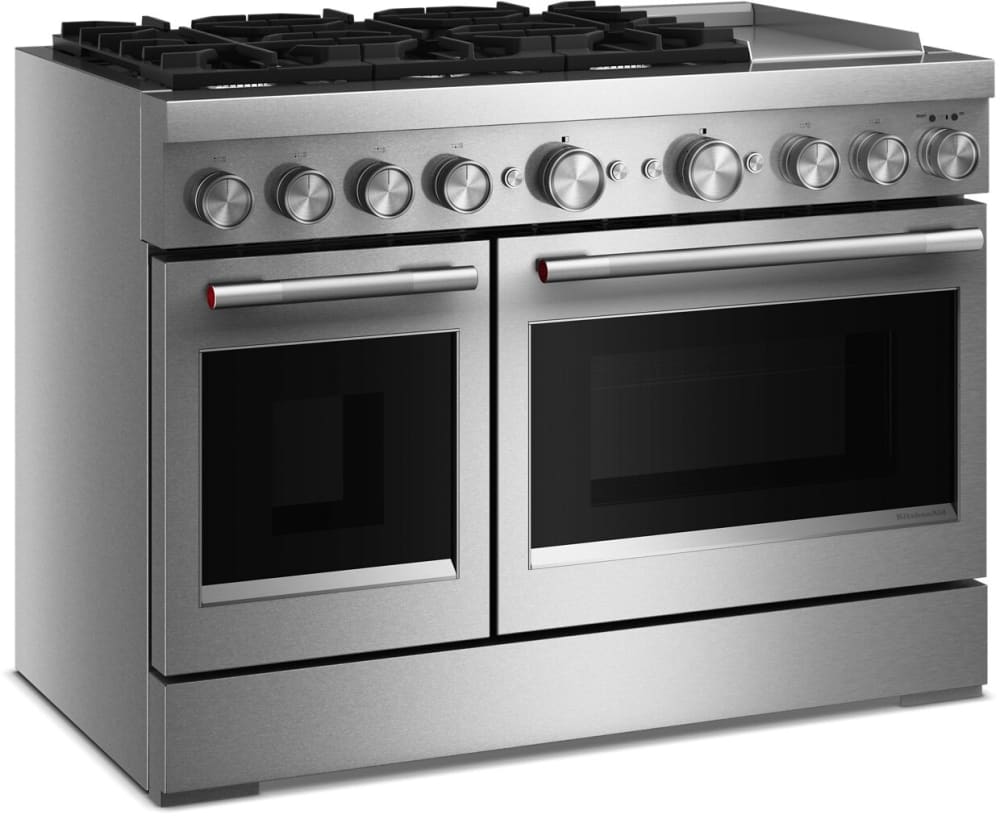 KitchenAid KFDD948SSS 48 Freestanding Dual Fuel Range with 6