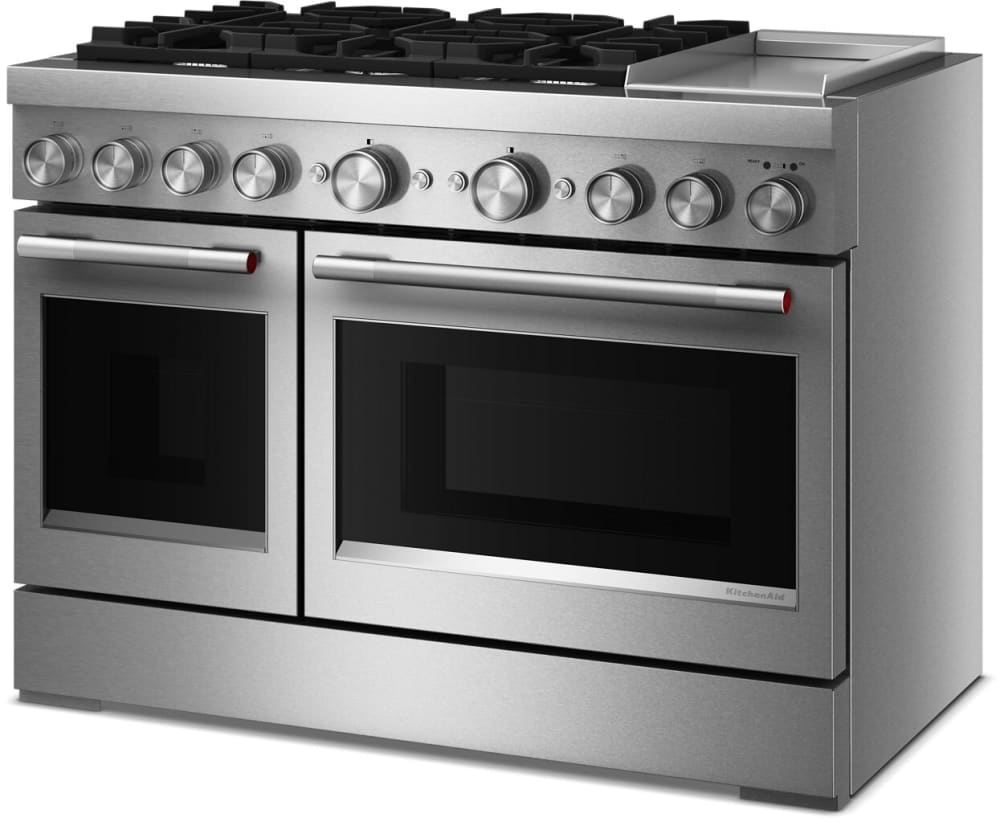 ティーズ ページ48 KitchenAid KFDD948SSS 48 Freestanding Dual Fuel Range with 6
