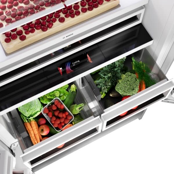 Bosch B36BT130NS 36 Inch Built-In French Door Smart Refrigerator
