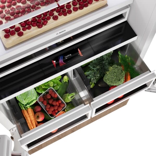 Bosch B36IT100NP 36 Inch Built-In French Door Smart Refrigerator