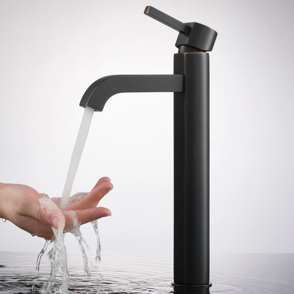 Kraus FVS1007ORB Single Lever Tall Vessel Bathroom Faucet with Superior