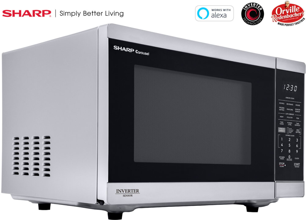 Sharp SMC1469KS 1.4 cu. ft. Countertop Smart Microwave Oven with