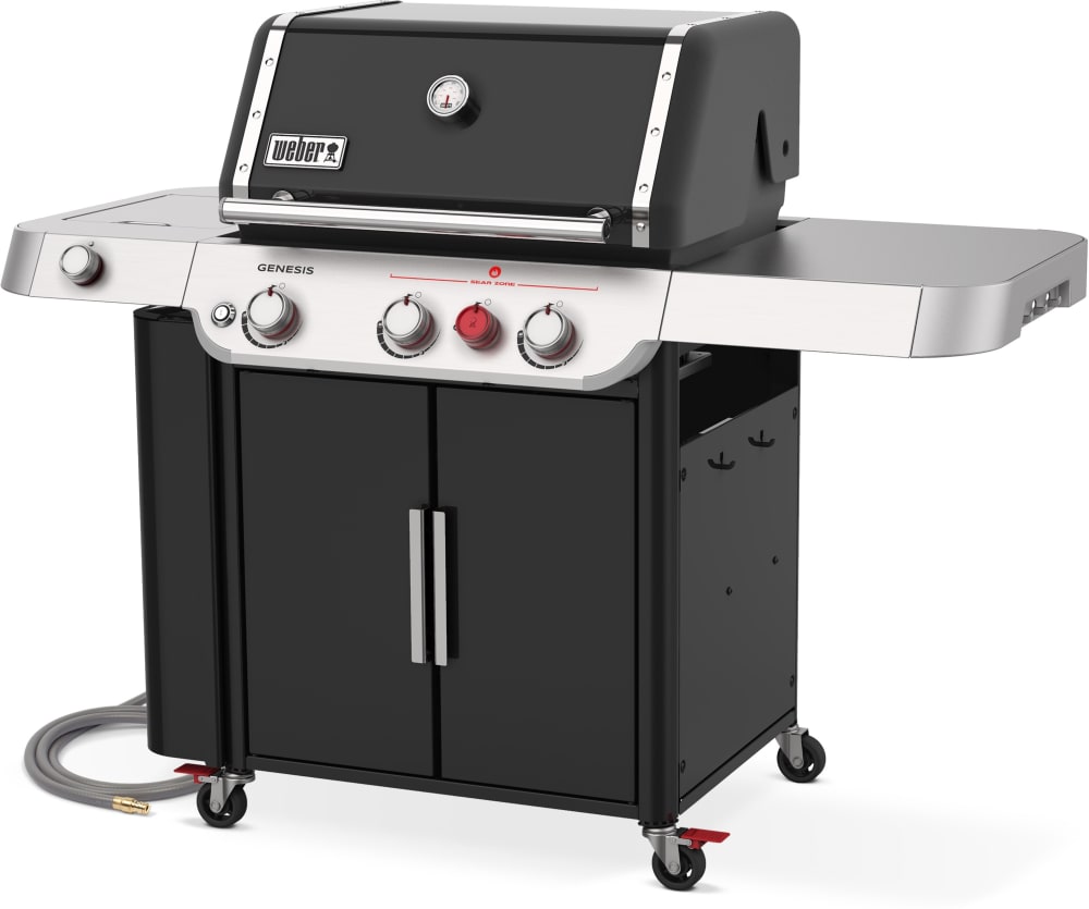 Weber 37413301 GENESIS SP-E-335s Freestanding Premium Gas Grill with 787 sq. in. Cooking Surface, Side Burner, 3 PureBlu Extra-Large Sear Zone, Extra Large Prep & Table, Surface Lighting, and Expandable