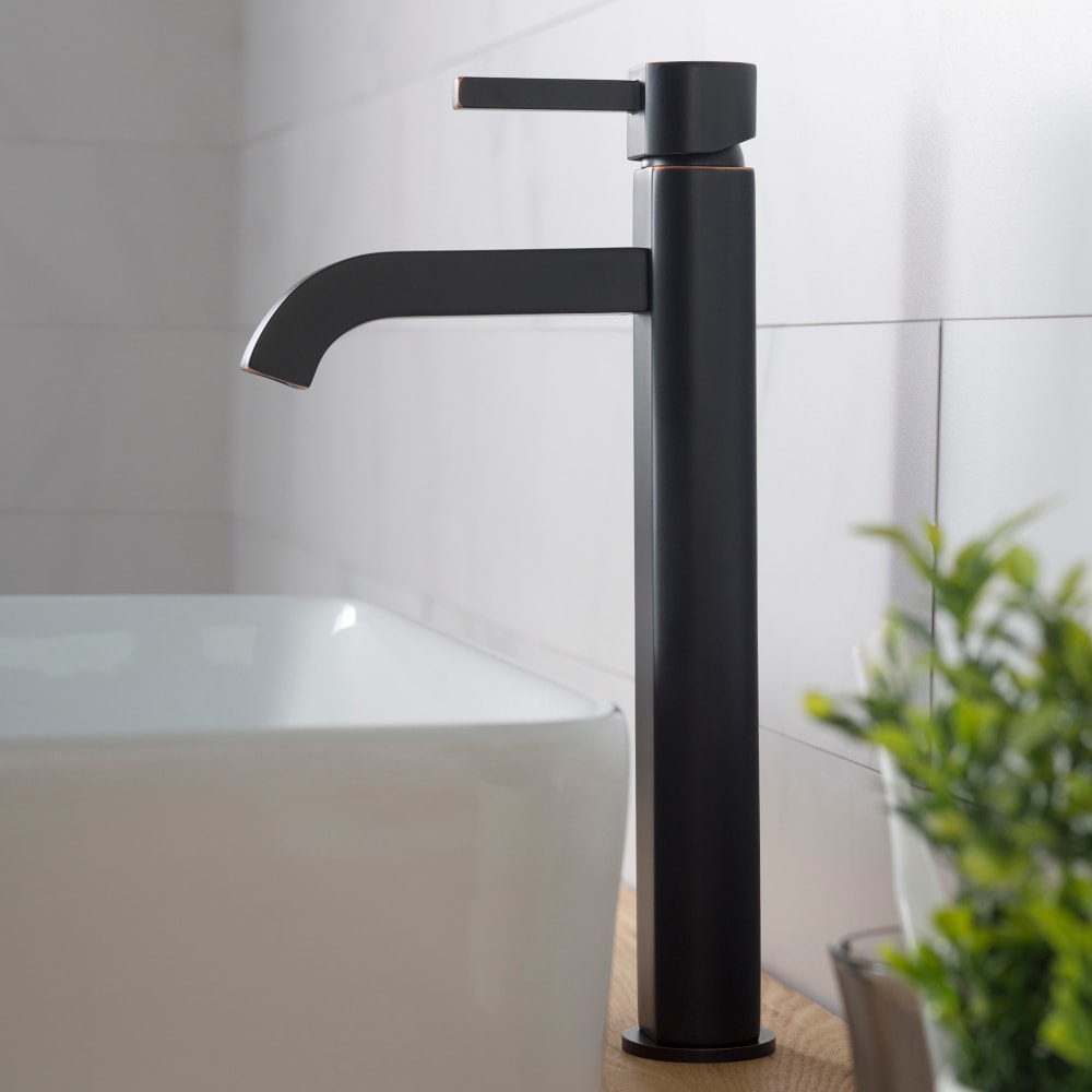Kraus Fvs1007orb Single Lever Tall Vessel Bathroom Faucet