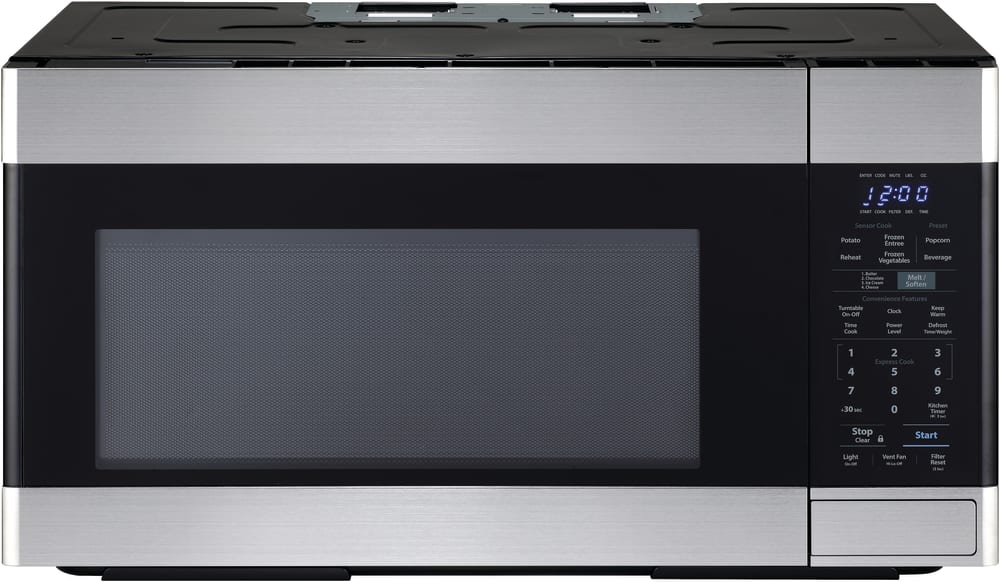 Sharp SMO1652DS 30 Inch Over the Range Microwave with Chrome Grill Rack