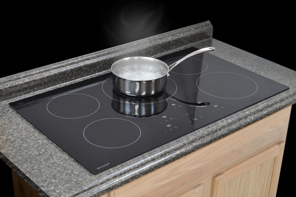 Sharp SDH3652DB 36 Inch Induction Cooktop with 5 Cooking Zones, Simmer
