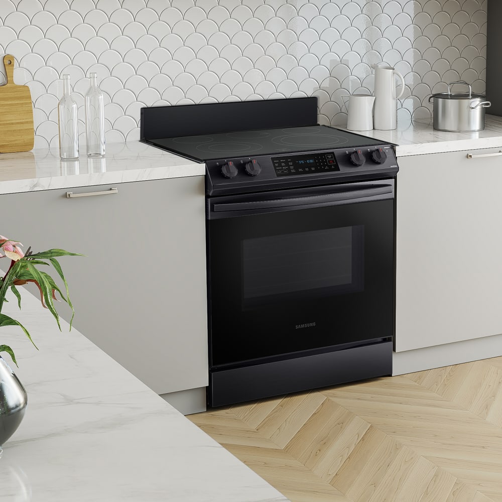 Samsung NXAB5400RB 4 Inch Backguard for 30 Inch SlideIn Range Black