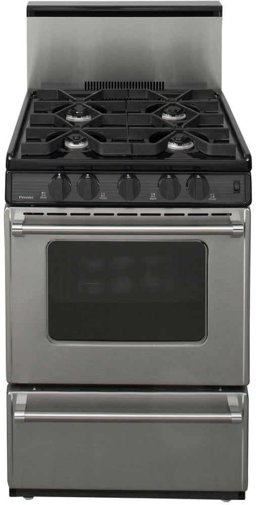 Premier P24S3202P 24 Inch Freestanding Gas Range with 4 Sealed Variable