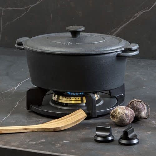 PITT Cooking America CIMA 24 Inch Gas Cooktop with 3 Brass Burners