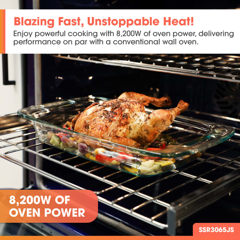 Sharp SSR3065JS 30 Inch Slide-In Electric Range with 5 Radiant