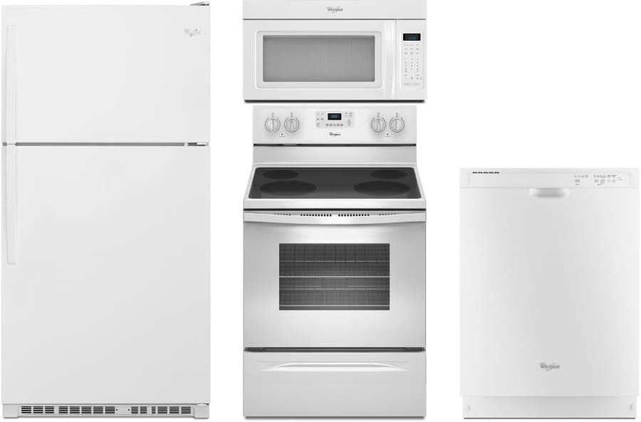 Whirlpool WP4WT1 Whirlpool 4 Piece Kitchen Appliances Package with Top
