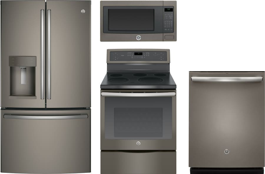 GE GERERADWMW581 GE 4 Piece Kitchen Appliances Package ...