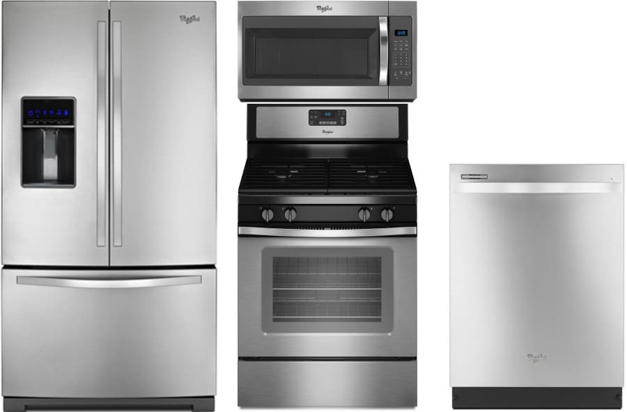 Whirlpool WPRERADWMW194 4 Piece Kitchen Appliances Package ...