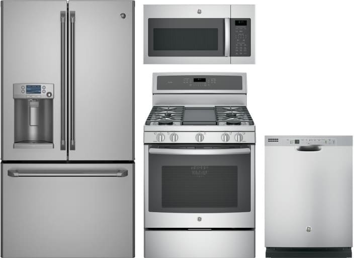 Cafe GERERADWMW1116 GE 4 Piece Kitchen Appliances Package ...