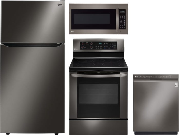 Lg Lgreradwmw1099 4 Piece Kitchen Appliances Package With Top Lg Lgreradwmw1099 Package