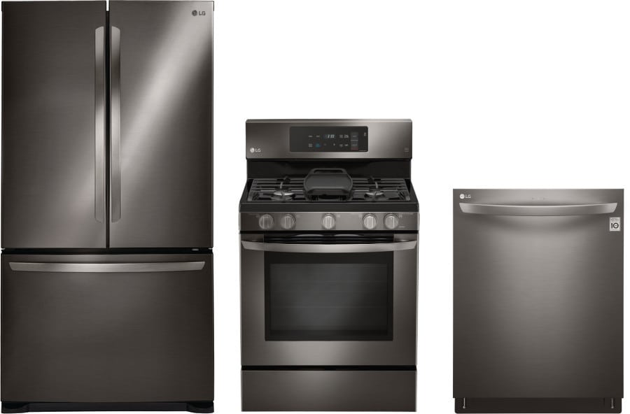 LG LGRERADW36 3 Piece Kitchen Appliances Package with ...