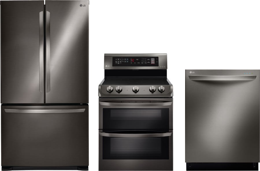 LG LGRERADW138 3 Piece Kitchen Appliances Package with ...