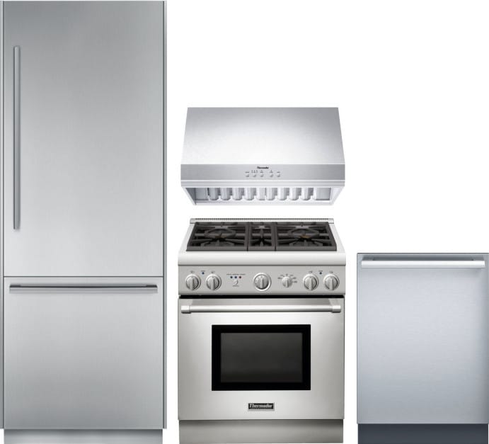 Thermador THRERADWRH168 4 Piece Kitchen Appliances Package ...