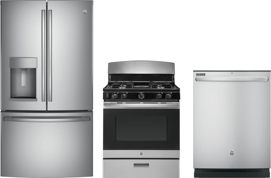 GE GERERADW263 3 Piece Kitchen Appliances Package with ...