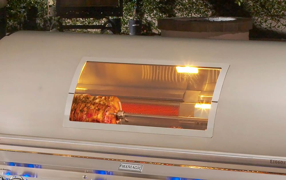 Fire Magic E790i4l1nw 36 Inch Built In Gas Grill With 792 Sq In Cooking Surface 99 000 Main Burner Btus Wood Chip Smoker Backlit Knobs Viewing Window And One Infrared Burner Natural Gas