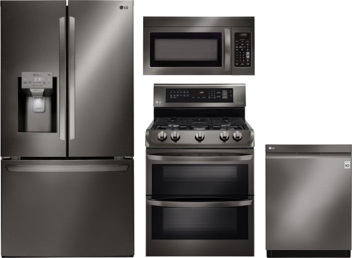 stove fridge microwave set