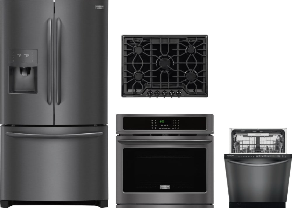 Frigidaire FRRECTWODW25 4 Piece Kitchen Appliances Package ...