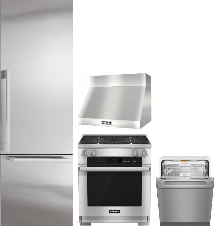 Miele MIRERADWRH161 4 Piece Kitchen Appliances Package ...