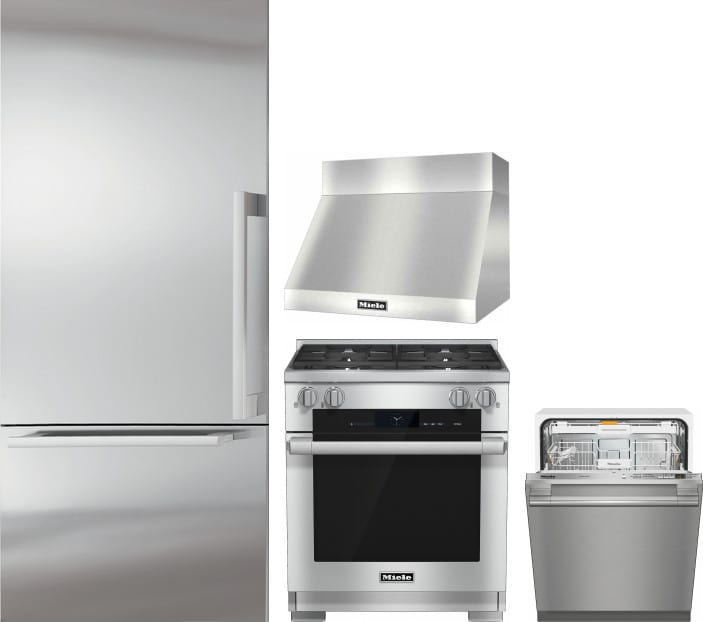 Miele MIRERADWRH165 4 Piece Kitchen Appliances Package ...