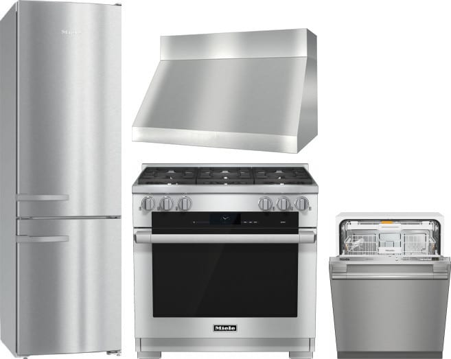 Miele MIRERADWRH167 4 Piece Kitchen Appliances Package ...