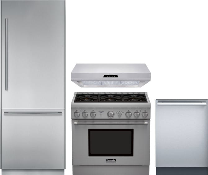 Thermador THRERADWRH328 4 Piece Kitchen Appliances Package ...