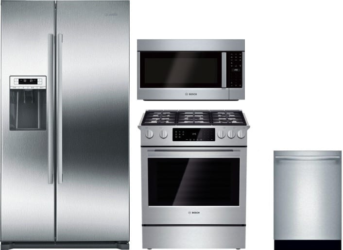 Bosch BORERADWMW1001 4 Piece Kitchen Appliances Package ...