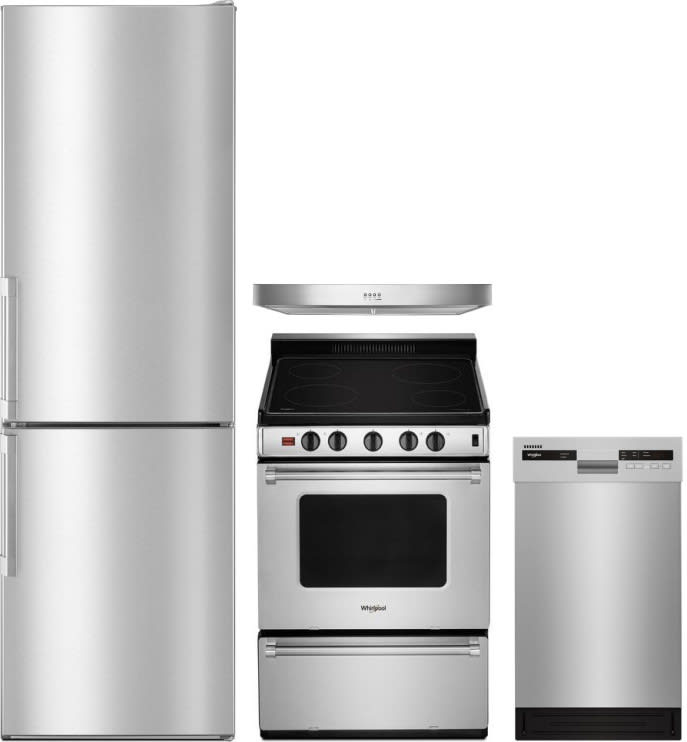 Whirlpool WPRERADWRH3 4 Piece Kitchen Appliances Package with Bottom