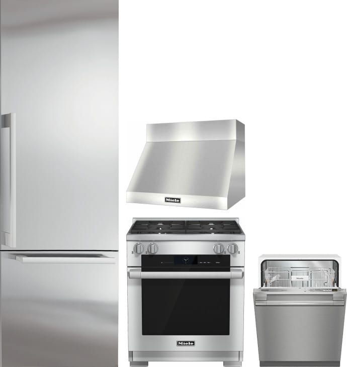 Miele MIRERADWRH330 4 Piece Kitchen Appliances Package ...