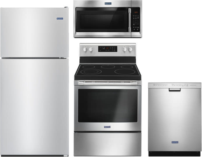 Maytag MARAREDWMW1 4 Piece Kitchen Appliances Package with ...