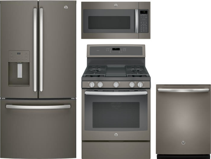GE GERERADWMW15716 4 Piece Kitchen Appliances Package with ...