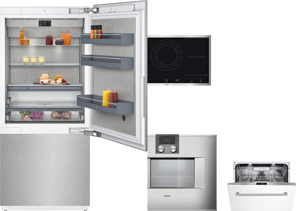 Gaggenau GARECTWODW134 4 Piece Kitchen Appliances Package ...