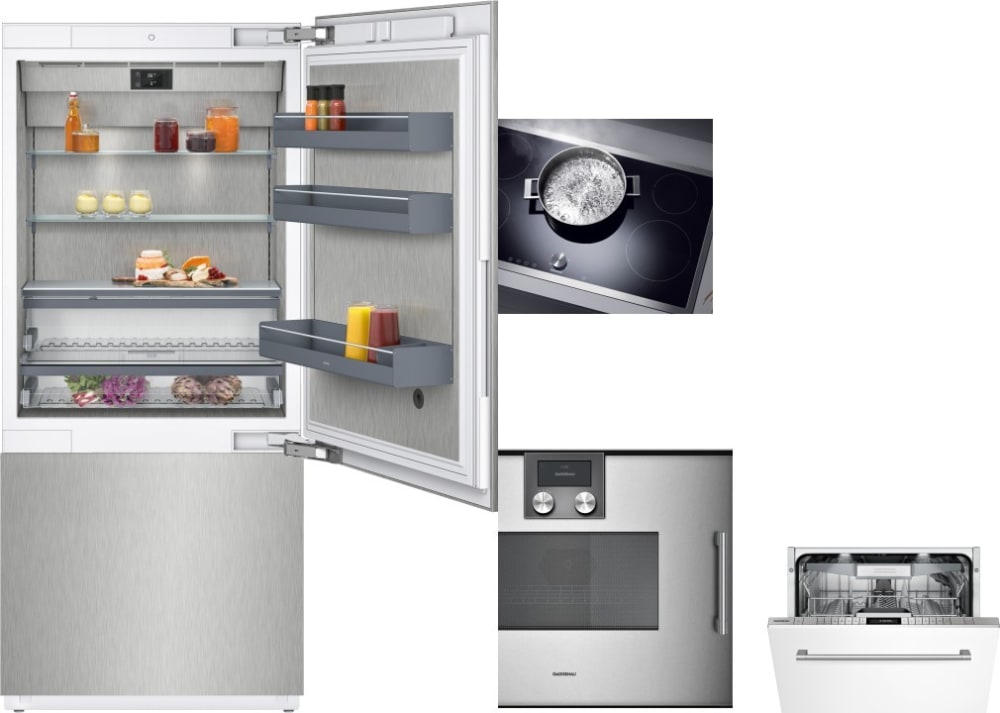 Gaggenau GARECTWODW145 4 Piece Kitchen Appliances Package ...