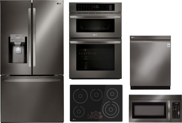 Lg black 2025 stainless kitchen package