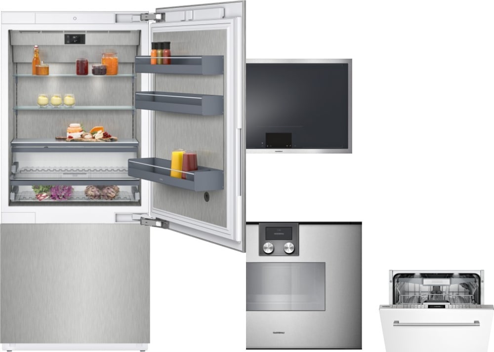 Gaggenau GARECTWODW236 4 Piece Kitchen Appliances Package ...