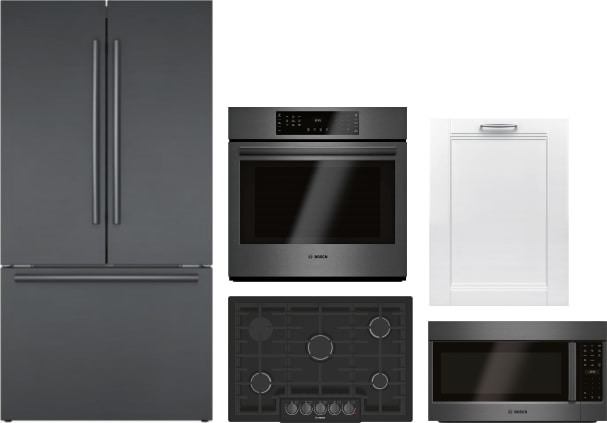 Bosch BORECOWODWMW8900 5 Piece Kitchen Appliances Package with