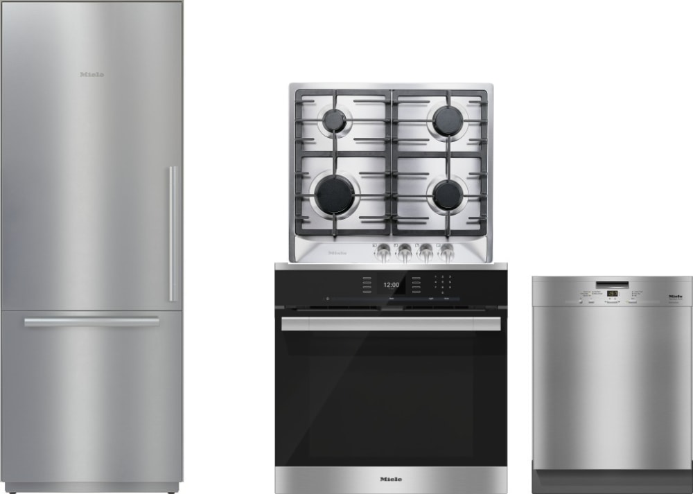 Miele MIRECTWODW93 4 Piece Kitchen Appliances Package with ...