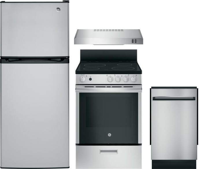 Ge Gereradwmw4004 4 Piece Kitchen Appliances Package With Top