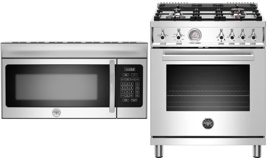 Bertazzoni BERAMW100 2 Piece Kitchen Appliances Package ...