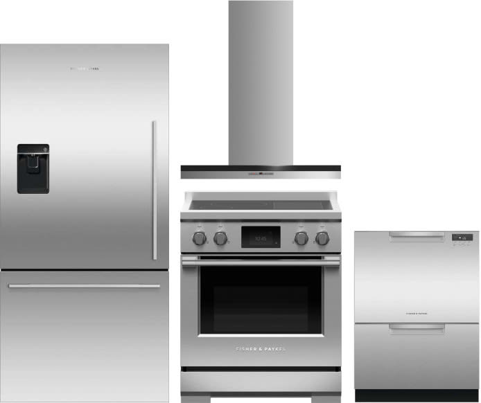 RIV3304 by Fisher & Paykel - Induction Range, 30, 4 Zones with SmartZone,  Self-cleaning
