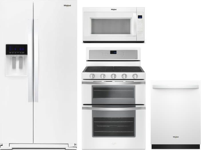 Whirlpool WPRERADWMW4235 4 Piece Kitchen Appliances Package with