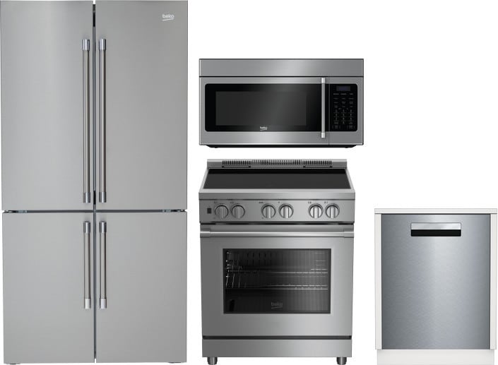 Beko BEKRERADWMW305 4 Piece Kitchen Appliances Package ...