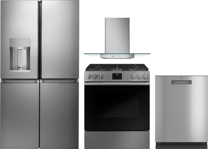 Cafe CAFRERADWRH729 4 Piece Kitchen Appliances Package with French